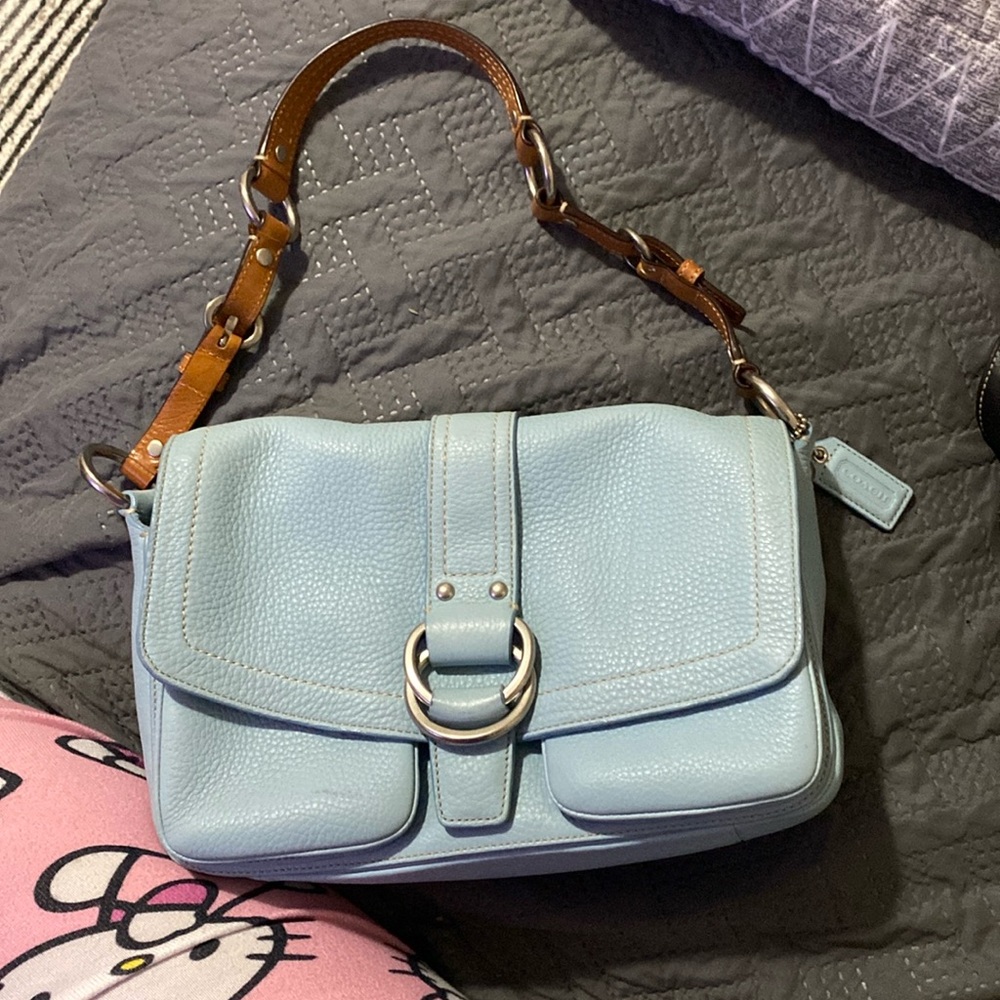 Vintage Coach Chelsea Pebbled Leather Bag Handbag
